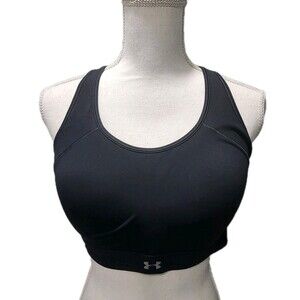 Under Armour Women's Wireless Black Cross Back Sport Bra Sizes XL